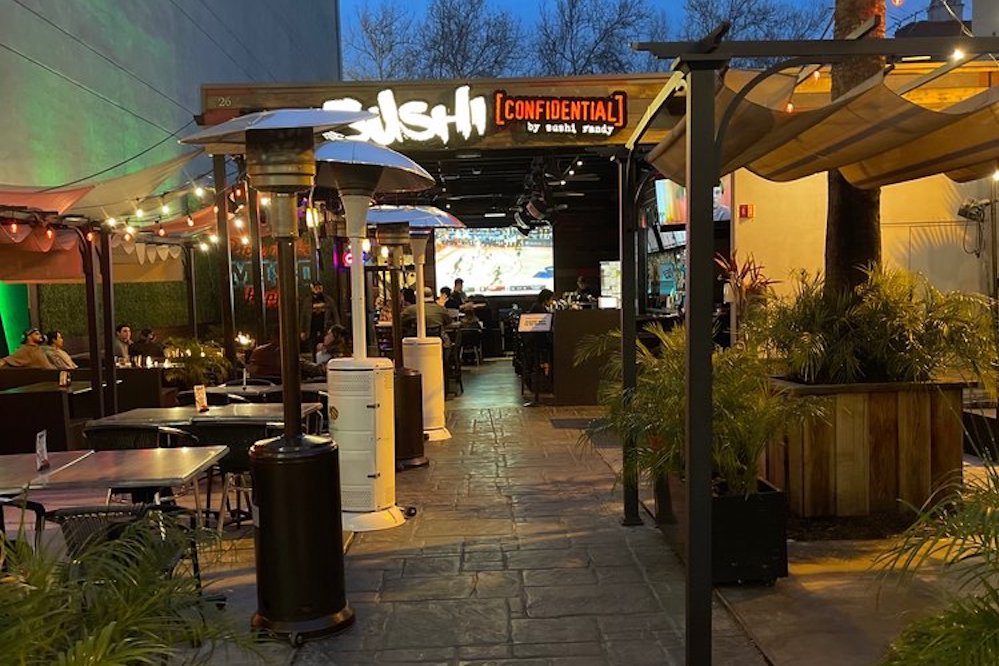 Top 3 Restaurants in the bay area: Outdoor seating sushi confidential san jose